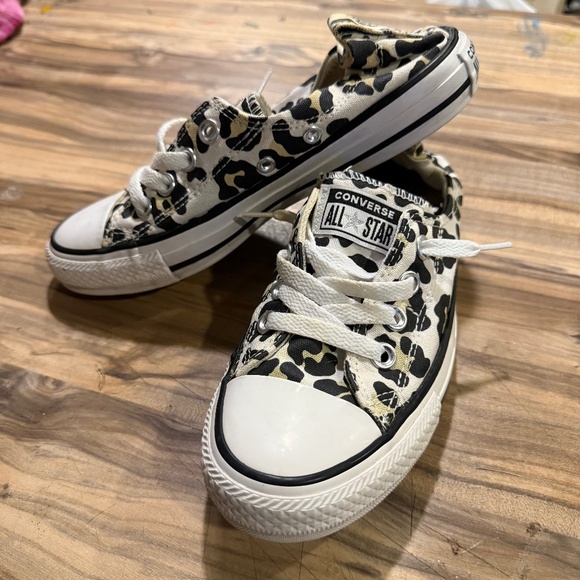 Womens Converse Chuck Taylor All Star Shoreline Knit Slip Low Top(Cheetah) - Picture 1 of 5
